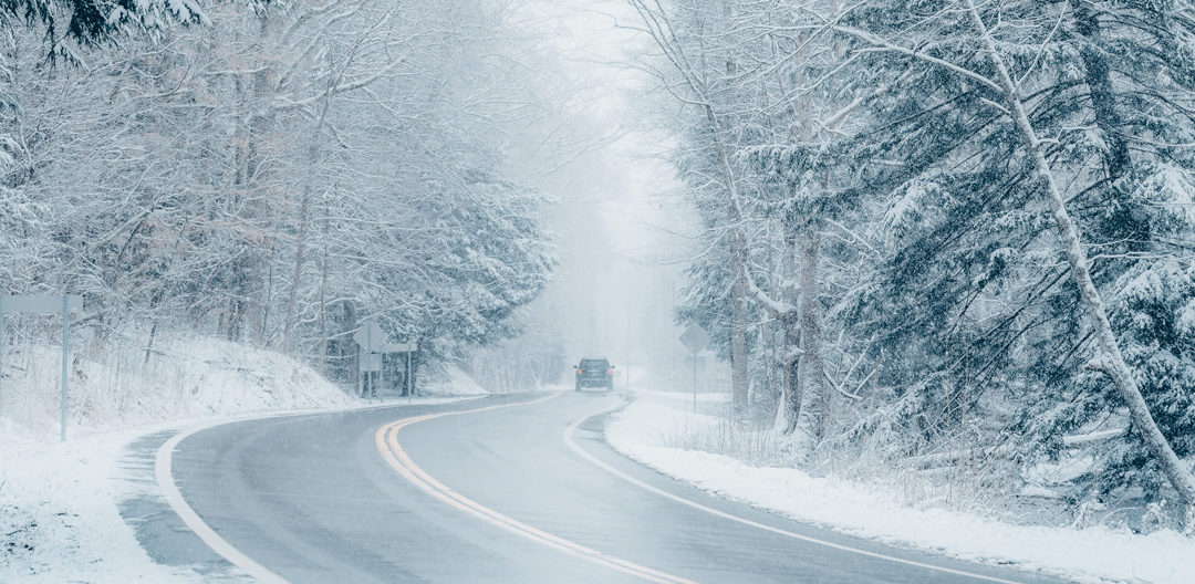 Frozen roads